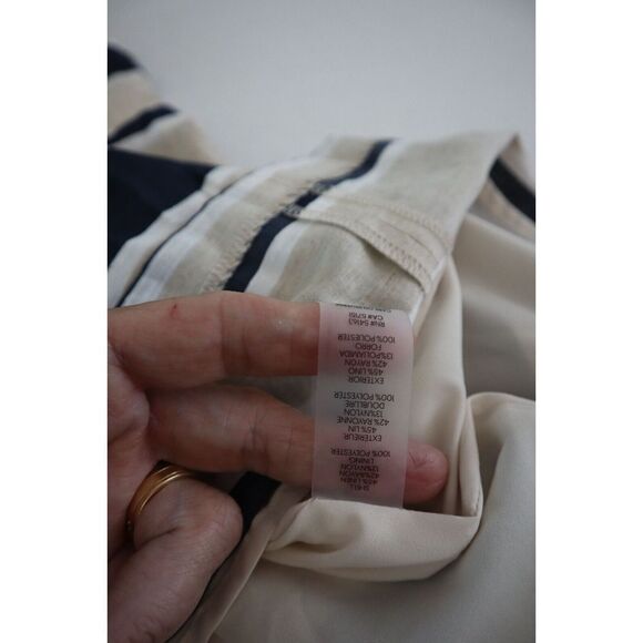 Tommy Hilfiger Women’s Sz 6 (Small) Striped Colorblocked Linen Shift Dress $109+ - Picture 11 of 13